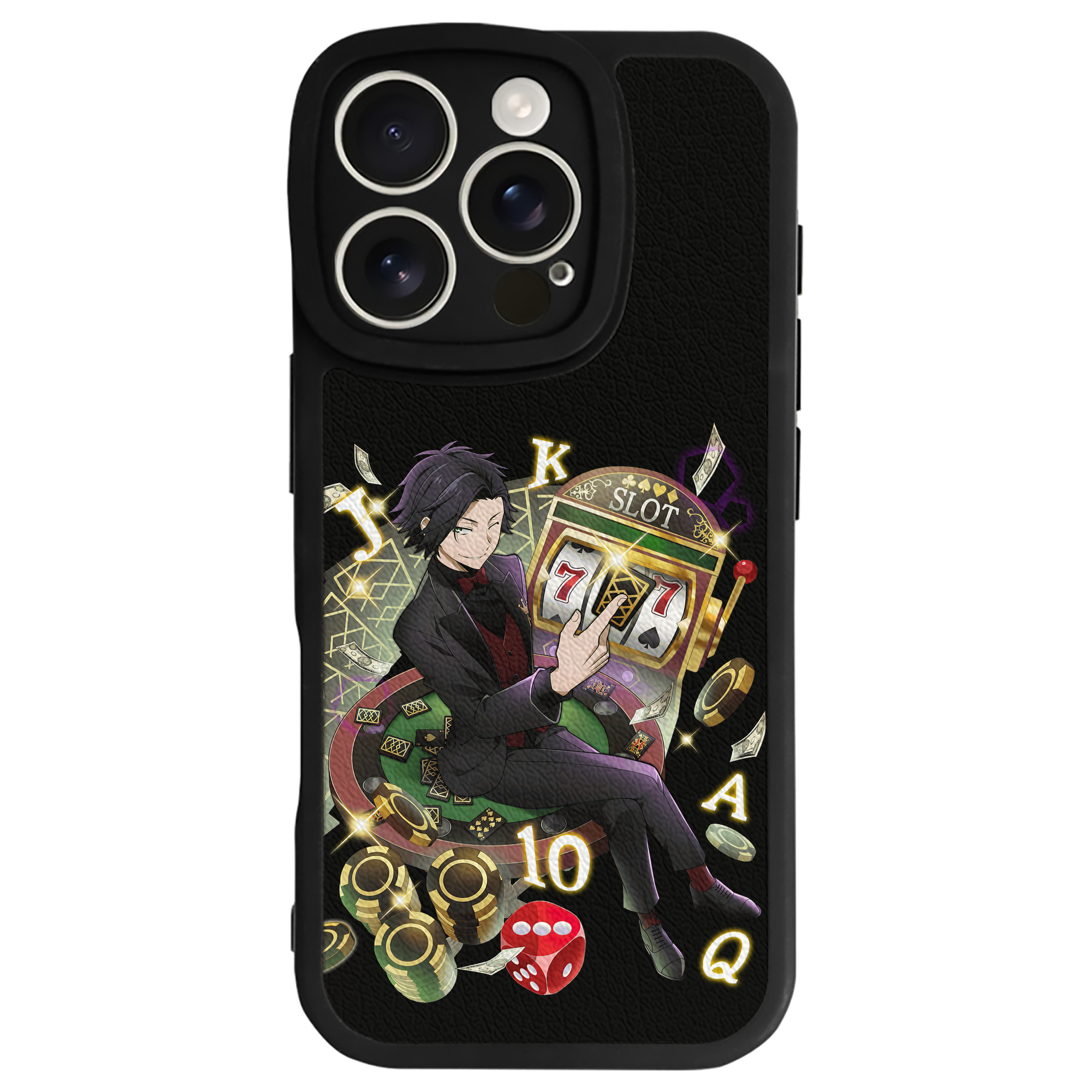 （画像用） 文豪ストレイドッグス Bungo Stray Dogs 【iPhone 16シリーズ対応】シリコンスマホケース（レザー調） 材質：シリコン